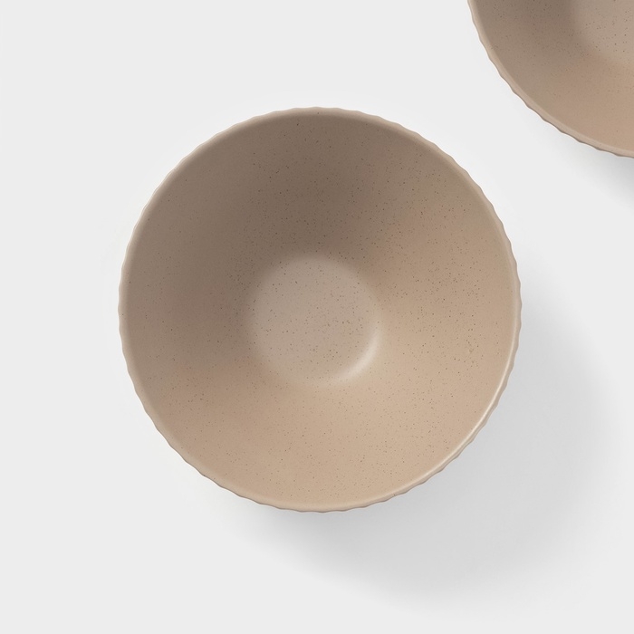 Салатники Magistro Jarwah Lausanne, 700 мл, 17,5×7,3 см, набор 2 шт, фарфор, бежевые Салатники Magistro Jarwah Lausanne, 700 мл, 17,5×7,3 см, набор 2 шт, фарфор, бежевые