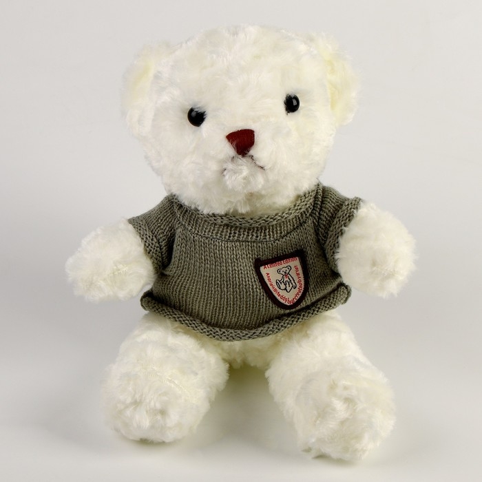 Мягкая игрушка &laquo;Медведь&raquo; в кофте, 29 см, цвет белый