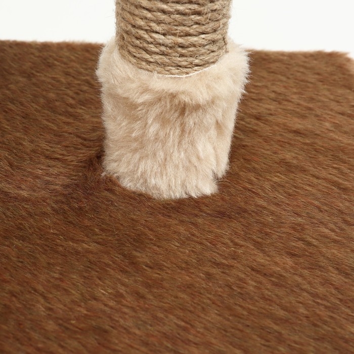 Комплекс для кошек с когтеточкой, разборный, 8ми уровневый, 77 х 90 х 163 см, бежевый Комплекс для кошек с когтеточкой, разборный, 8ми уровневый, 77 х 90 х 163 см, бежевый