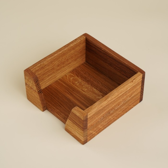 Салфетница из дуба Sima-Land Home, 14,5&times;14,5&times;7 см