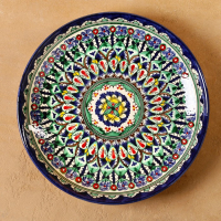 Ляган Риштанская Керамика "Узоры", 31 см, синий Ляган Риштанская Керамика "Узоры", 31 см, синий