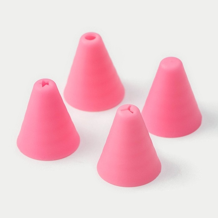 Шприц кондитерский Доляна «Фобос», 4 насадки, 15×2,5×2,5 см, цвет розовый Шприц кондитерский Доляна «Фобос», 4 насадки, 15×2,5×2,5 см, цвет розовый