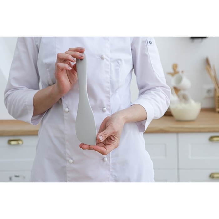 Лопатка Доляна &laquo;Мрамор&raquo;, силикон, 21,5 см