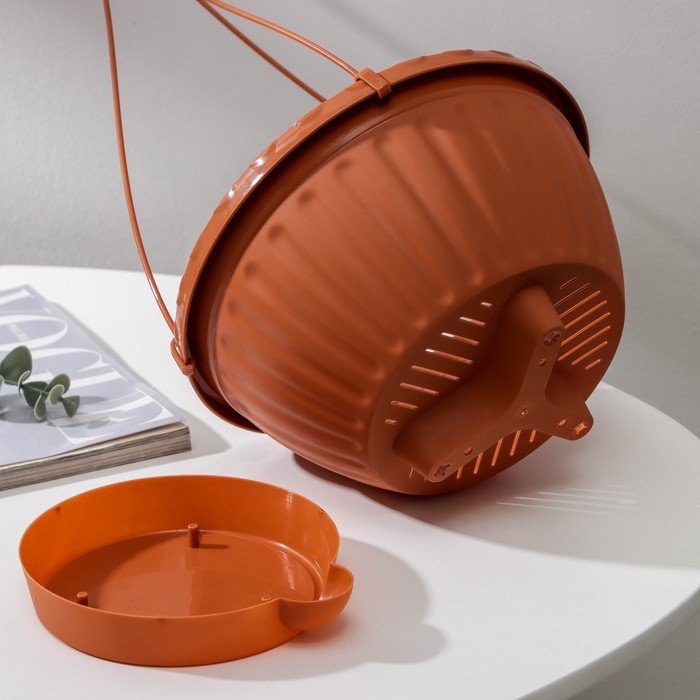 Кашпо для цветов подвесное «Мирабель», 2,5 л, цвет коричневый Кашпо для цветов подвесное «Мирабель», 2,5 л, цвет коричневый