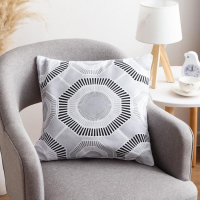 Наволочка декоративная 40х40 см, Circle black, 100% хлопок Наволочка декоративная 40х40 см, Circle black, 100% хлопок