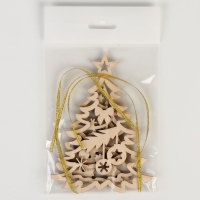 Заготовки для творчества на новый год &laquo;Елочки с подвесом&raquo;, 3 шт