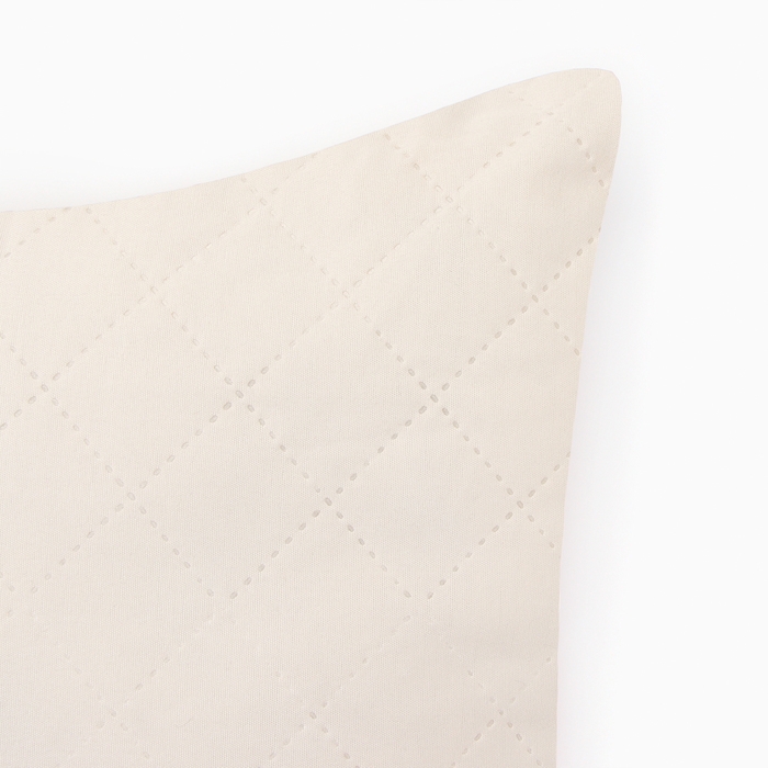 Подушка 40х40см, слоновая кость, полисатин, пэ100%