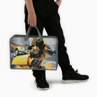 Папка пластиковая с ручками А4, на молнии, 80х330х240 мм, Трансформеры Папка пластиковая с ручками А4, на молнии, 80х330х240 мм, Трансформеры