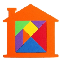 Танграм &laquo;Домик&raquo;, цвета МИКС