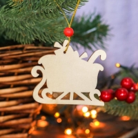 Подвеска новогодняя &laquo;Сани с подарками&raquo;