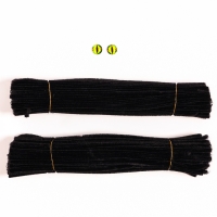 Змея своими руками на новый год. Игрушка из меховых палочек «Черная змея», символ года 2025, новогодний набор для творчества Змея своими руками на новый год. Игрушка из меховых палочек «Черная змея», символ года 2025, новогодний набор для творчества