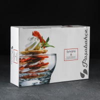 Набор стеклянных салатников Sylvana, 170 мл, d=10 см, 6 шт