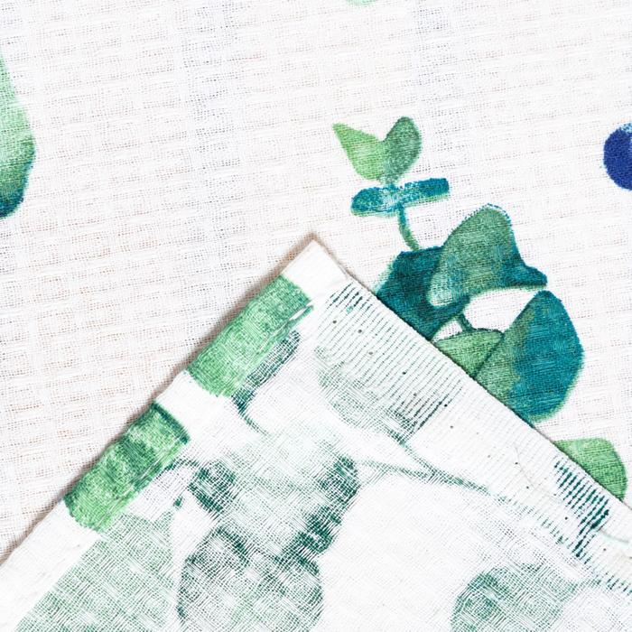 Простыня для бани &laquo;Эвкалипт&raquo; 150х180&plusmn;5 см, 100% хлопок, вафельное полотно, 160 гр/м2