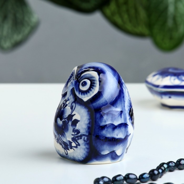 Сувенир &laquo;Сова Софья&raquo;,  гжель