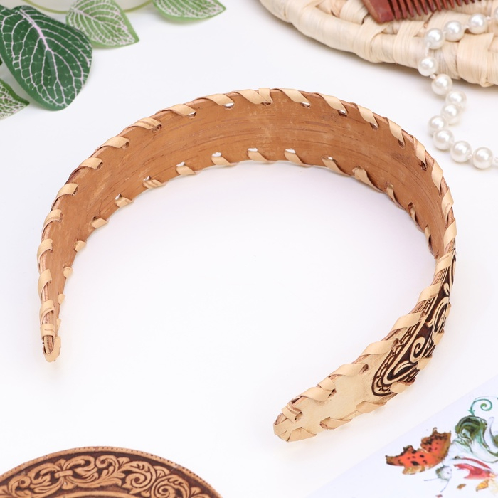 Ободок &laquo;Орнамент&raquo;, береста