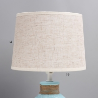 Настольная лампа "Медея" Е14 40Вт голубой 20х20х33 см RISALUX