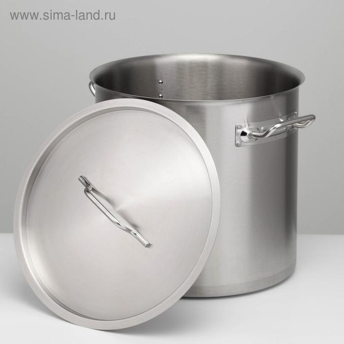 Котёл, 37 л, d=36 см, h=36 см, металлическая крышка, капсульное дно, индукция, нержавеющая сталь Котёл, 37 л, d=36 см, h=36 см, металлическая крышка, капсульное дно, индукция, нержавеющая сталь