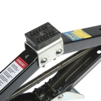 Домкрат ромбический ТУНДРА, с резиновой опорой, высота подъема 100 - 400 мм, 1 тонна