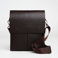 Сумка мужская через плечо TEXTURA, наружный карман, цвет коричневый Сумка мужская через плечо TEXTURA, наружный карман, цвет коричневый