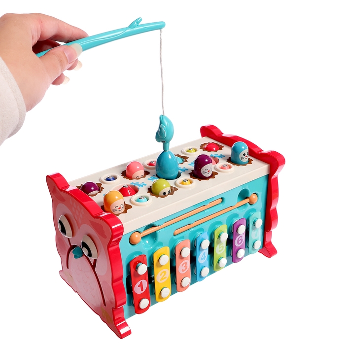 Развивающая игрушка &laquo;Сортер-совушка&raquo;, 15 в 1, с подвижными элементами