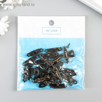 Замок металл для шкатулки бронза + гвозд. набор 10 шт 1,5х2,7 см Замок металл для шкатулки бронза + гвозд. набор 10 шт 1,5х2,7 см