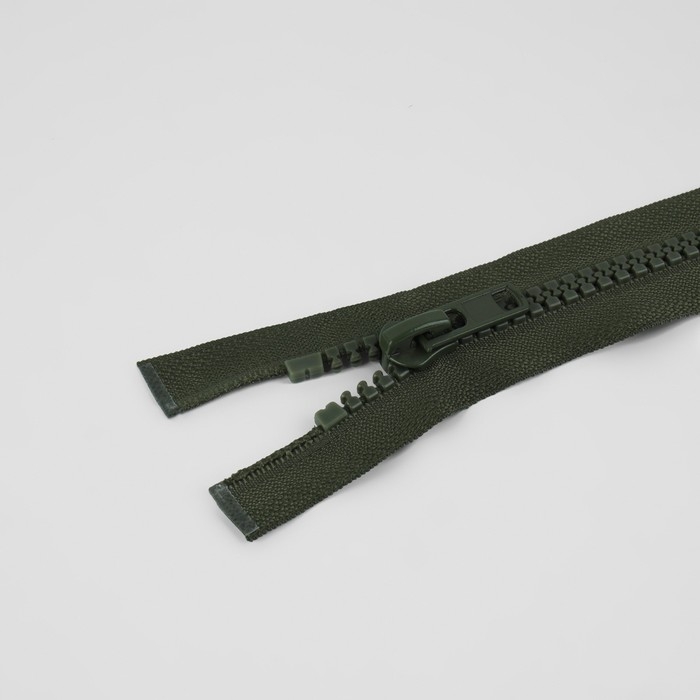 Молния &laquo;Трактор&raquo;, №8, разъёмная, 2 замка, замки автомат, 110 см, цвет хаки, цена за 1 штуку