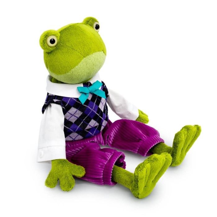 Мягкая игрушка &laquo;Жорик Кваковский&raquo;, в комплекте с жаккардовым жилетом, 16 см