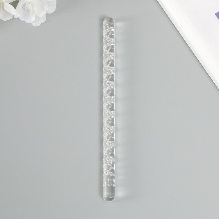 Скалка для творчества акрил Скалка для творчества акрил "Цветочная нить" 16х1 см