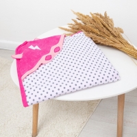 Полотенце уголок детское, размер 90х90, цвет розовый, махра, 100% хлопок Полотенце уголок детское, размер 90х90, цвет розовый, махра, 100% хлопок