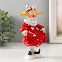 Сувенир полистоун "Клоунесса" бело-красный 9х6х16,5 см Сувенир полистоун "Клоунесса" бело-красный 9х6х16,5 см