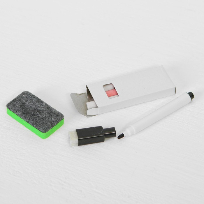 Конструктор магнитный &laquo;Ферма&raquo; в дер. коробке + набор игровых карточек, мел маркер