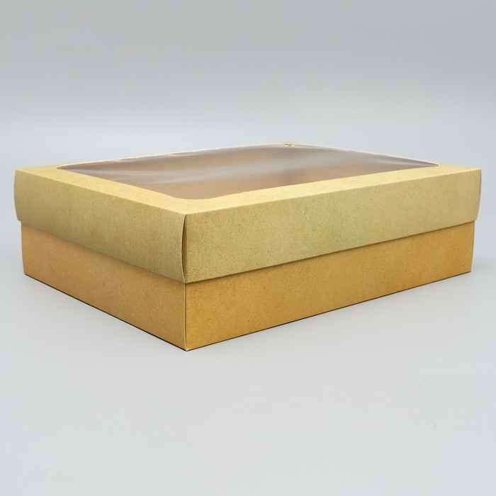 Коробка подарочная, упаковка, &laquo;Под крафт&raquo;, 32 х 24 х 9 см