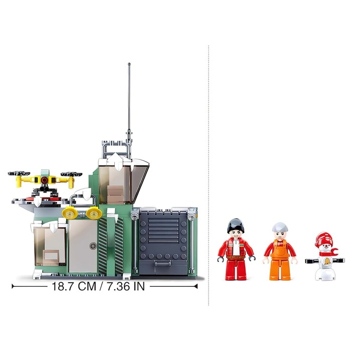 Конструктор Город &laquo;Метеостанция в горах&raquo;, 251 деталь