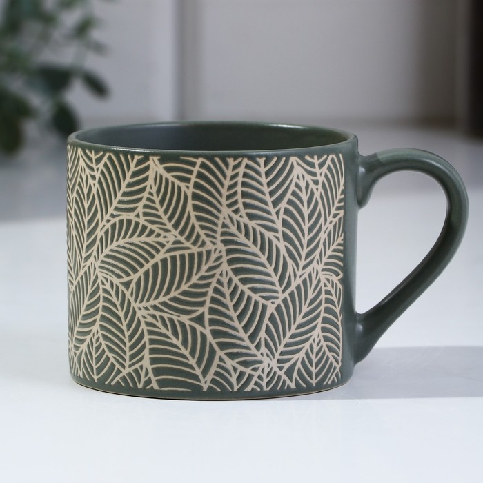 Кружка &laquo;Листья&raquo;, 320 мл