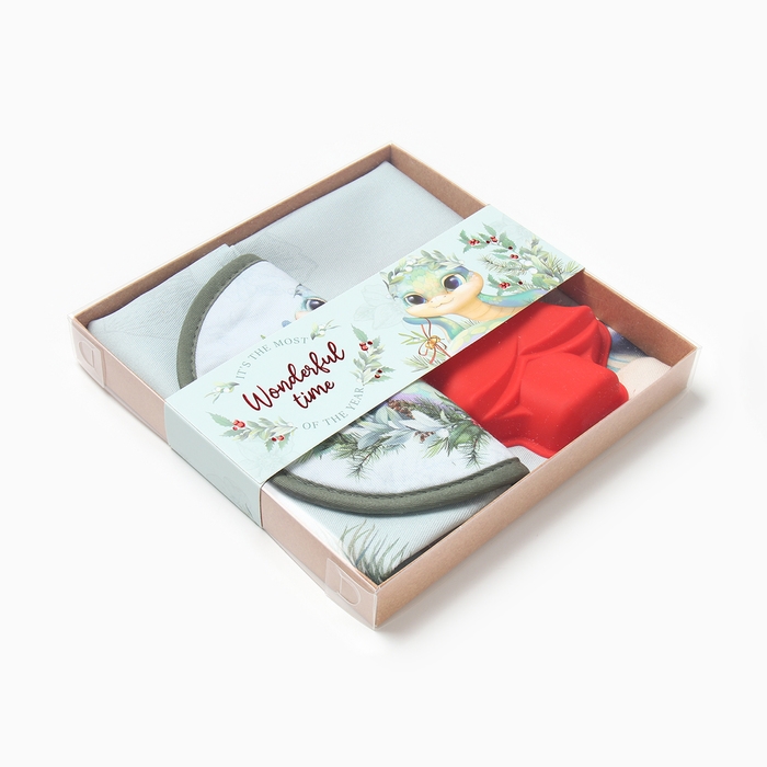 Набор подарочный Этель "Теплых объятий": полотенце 40х70 см., форма для выпекания, прихватка 1041983