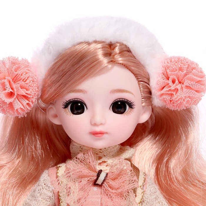 Кукла шарнирная «Арина» в платье, МИКС Кукла шарнирная «Арина» в платье, МИКС