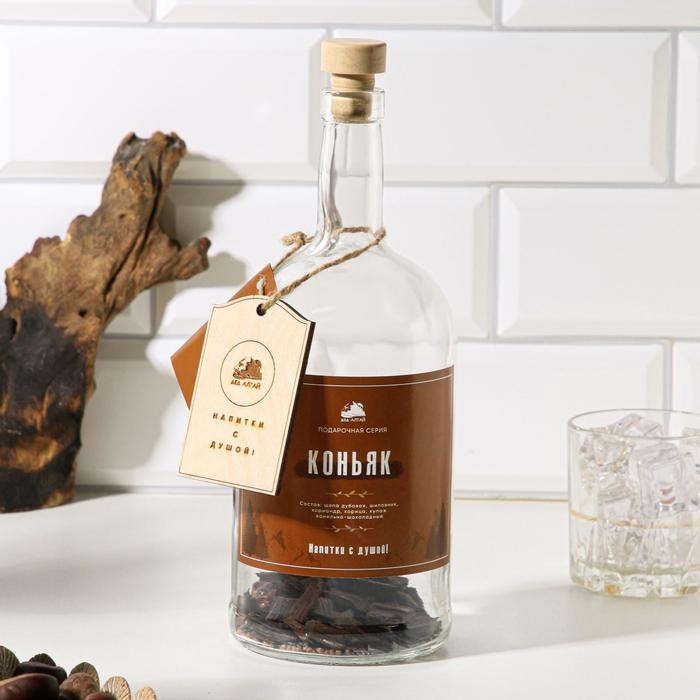 Набор из трав и специй для приготовления настойки Набор из трав и специй для приготовления настойки "Коньяк" с бутылкой