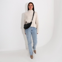 Сумка мешок, отдел на молнии, регулирующийся ремень, цвет чёрный Сумка мешок, отдел на молнии, регулирующийся ремень, цвет чёрный