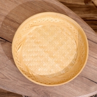 Корзинка плетёная, из бамбука 35х30х8 см