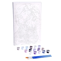 Картина по номерам на холсте с подрамником &laquo;Одинокий волк&raquo;, 20х30 см