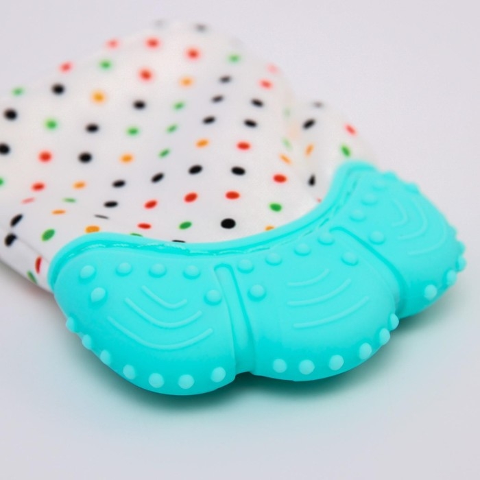 Прорезыватель рукавичка «Малыш», на липучке, цвет бирюзовый, Крошка Я Прорезыватель рукавичка «Малыш», на липучке, цвет бирюзовый, Крошка Я