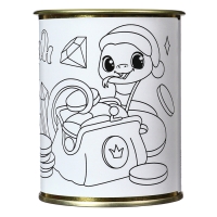 Копилка - раскраска на новый год &laquo;Змея с монетками&raquo;, новогодний набор для творчества, символ года 2025