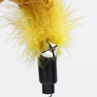 Дразнилка на прозрачной присоске "Перышки", 32 см, микс цветов