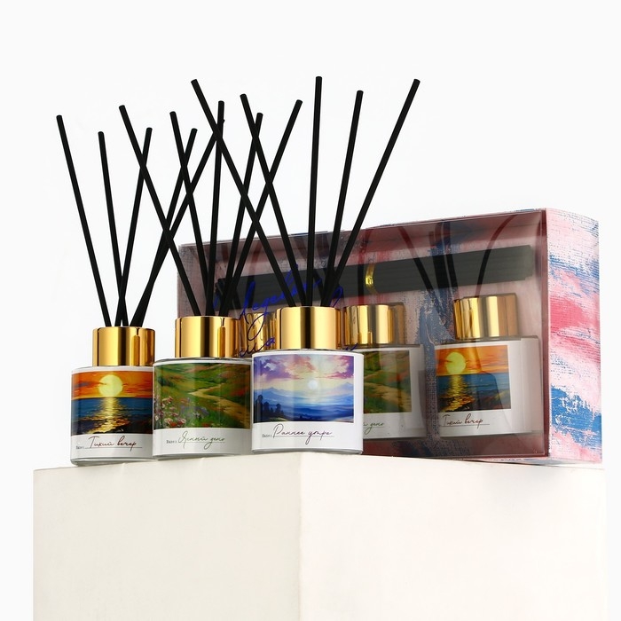 Диффузор ароматический палочки, ароматизатор для дома &laquo;Аромадиффузор: Природа&raquo;, 3 шт., 50 мл.