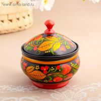 Сахарница &laquo;Ягодка&raquo;, хохлома