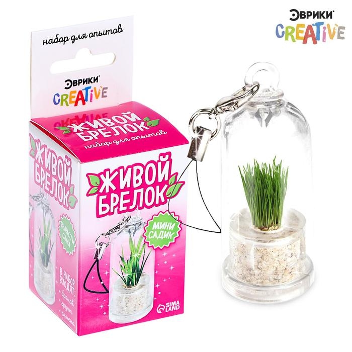 Набор для опытов «Живой брелок», мини-сад, вырасти сама Набор для опытов «Живой брелок», мини-сад, вырасти сама
