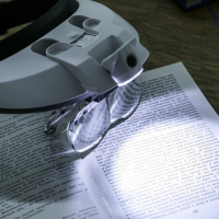 Лупа налобная 1-3.5х бинокулярная, с подсветкой, 5 линз в комплекте Лупа налобная 1-3.5х бинокулярная, с подсветкой, 5 линз в комплекте