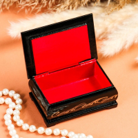 Шкатулка &laquo;Птица в пионах&raquo;, 6&times;9 см, лаковая миниатюра