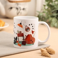 Кружка сублимация "Суету навести охота" кот, 320 мл, с нанесением