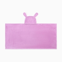 Полотенце-уголок LoveLife "Зая", цв. фиолетовый, 70х140 см, 100% п/э, микрофибра 280 г/м2 Полотенце-уголок LoveLife "Зая", цв. фиолетовый, 70х140 см, 100% п/э, микрофибра 280 г/м2